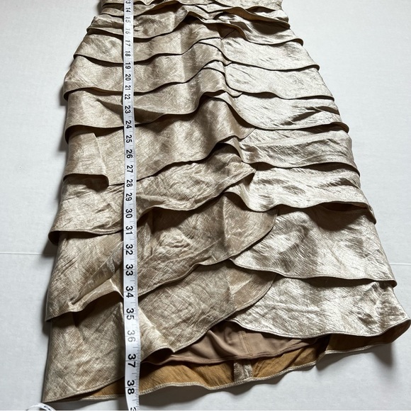 Caché Gold Layered Dress - Picture 5 of 8